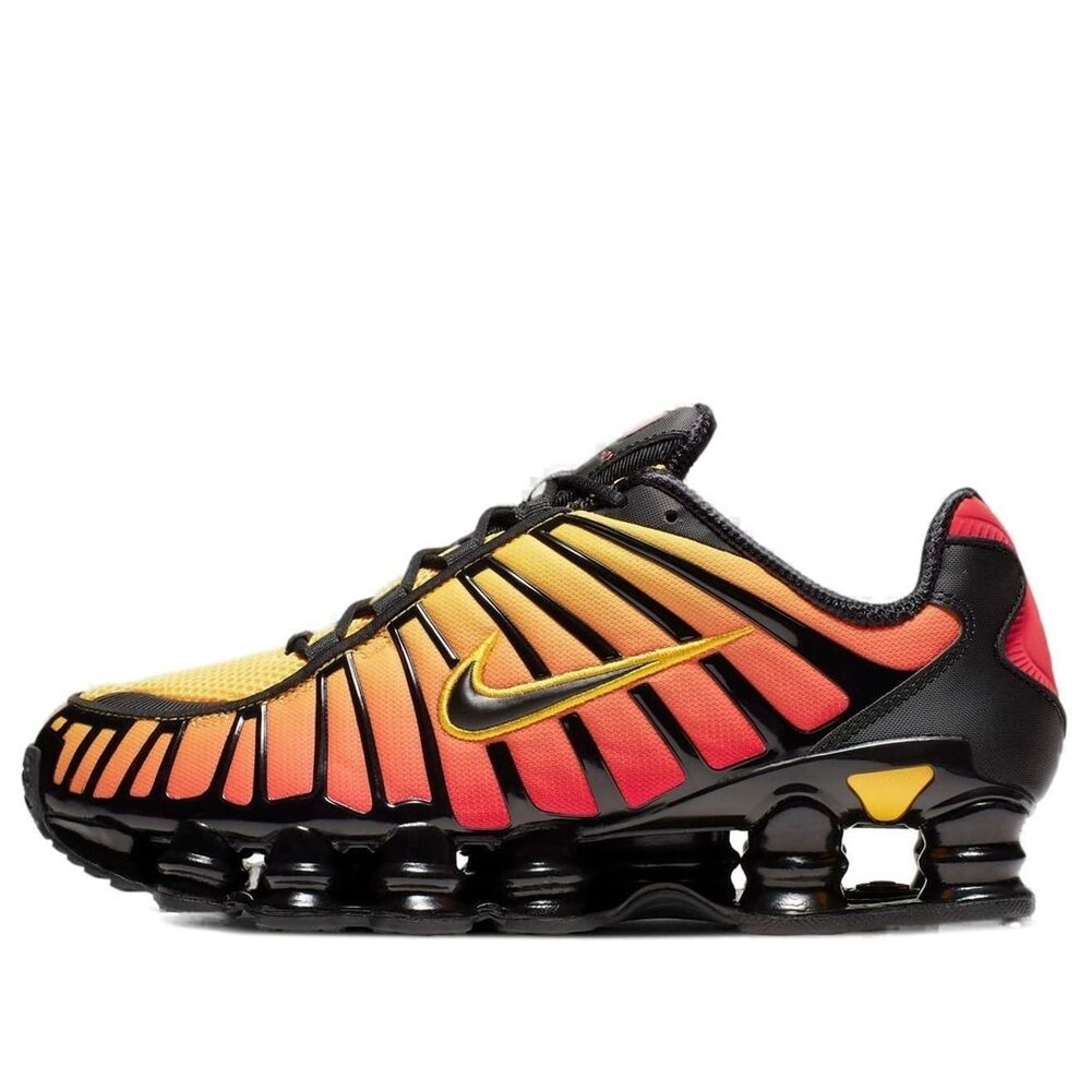 Nike Shox TL Sunrise Gradient Orange Black AV3595-004 Men's Size 12
